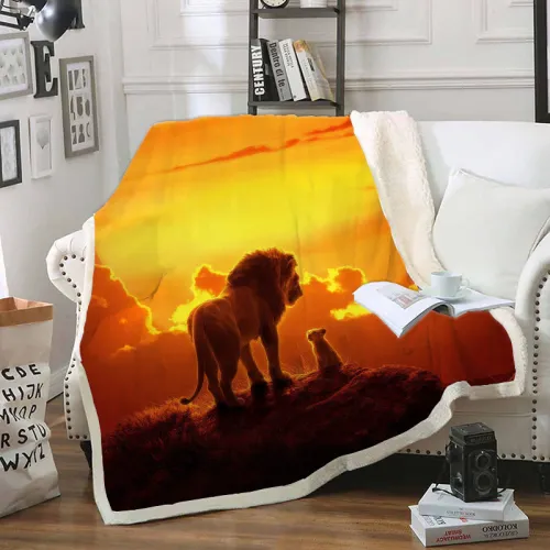 Lion King And Son Blanket