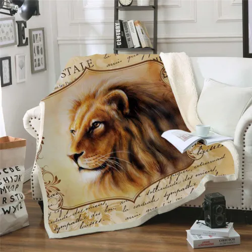 Lion Print Blanket