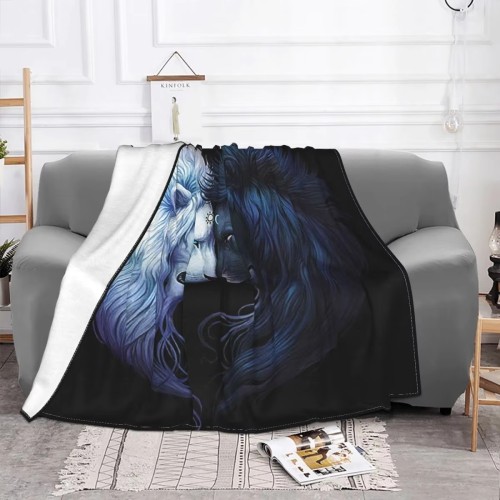 Yin Yang Lion Blanket