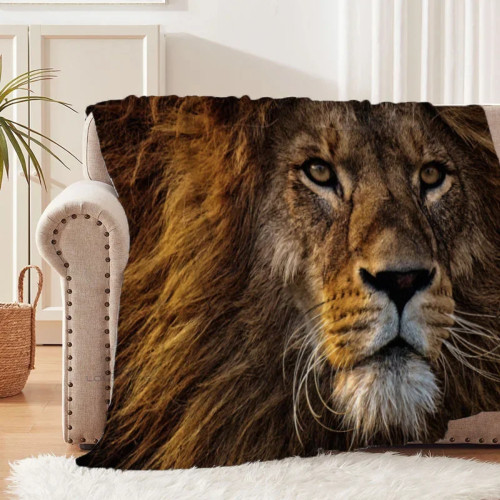 Lion Fleece Blanket
