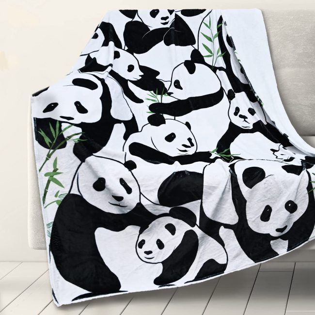 Panda Bamboo Blanket