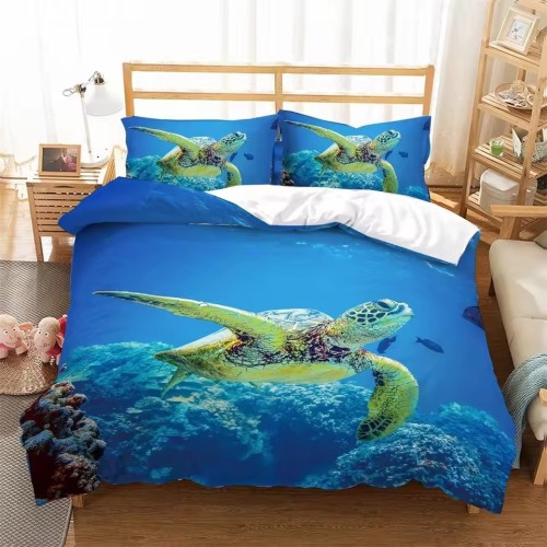 Cool Turtle Bed Set
