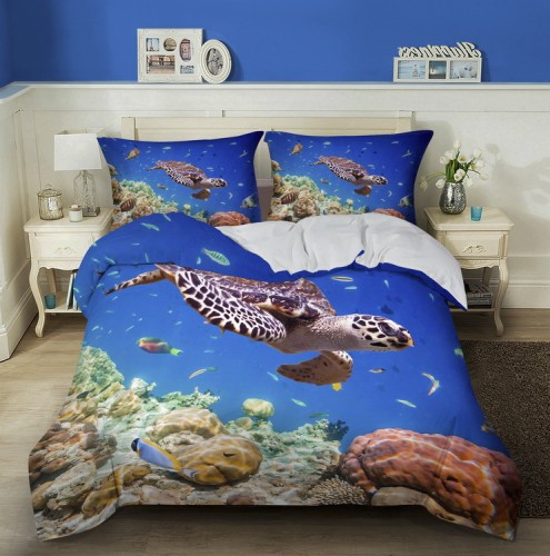 Ocean World Turtle Bed Set