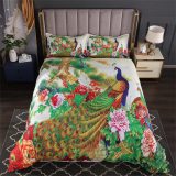Peacock Pine Tree Floral Bed Set
