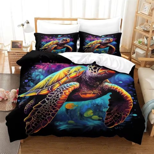 Colorful Turtle Bed Set