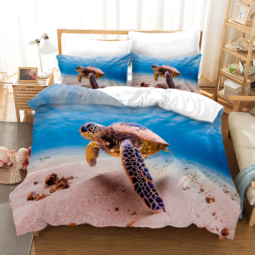 Turtle Print Bed Set