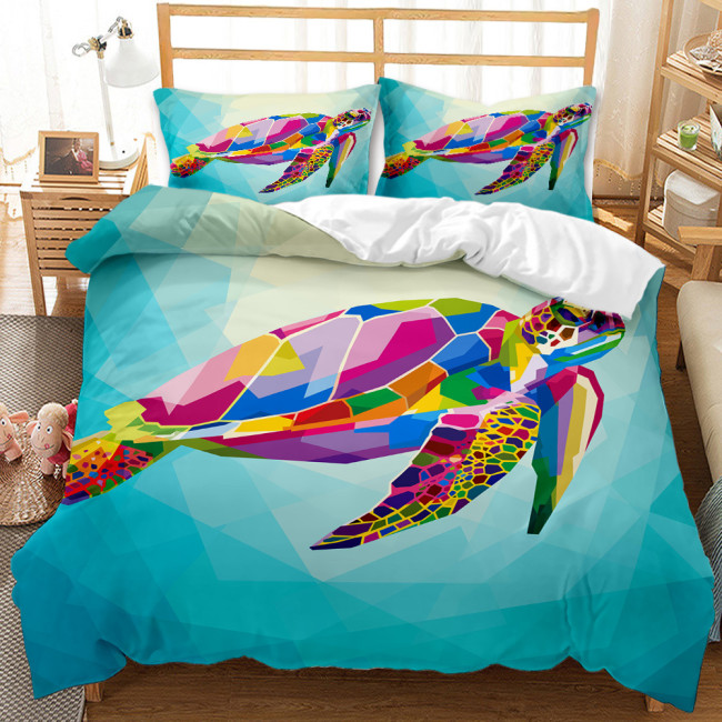 Geometrical Turtle Bed Set