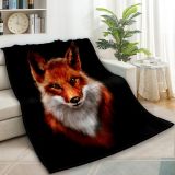Red Fox Print Blanket