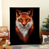 Red Fox Print Blanket