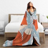 Boys Cartoon Fox Print Blanket