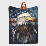 Bald Eagle Dreamcatcher Print Blanket