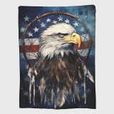 Bald Eagle Dreamcatcher Print Blanket