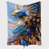 Tribal Eagle Print Blanket