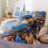 Tribal Eagle Print Blanket