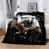 Galaxy Eagle Print Blanket