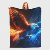 Fire Eagle Print Blanket
