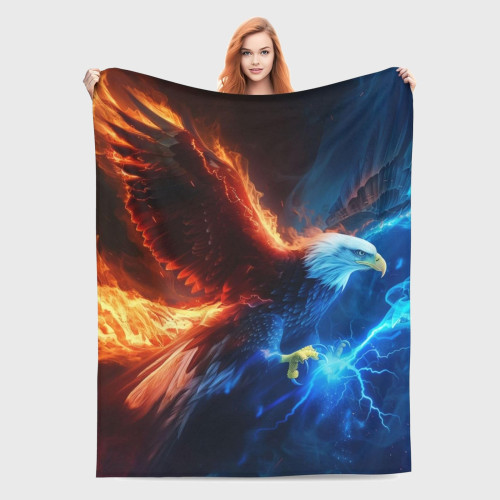 Fire Eagle Print Blanket