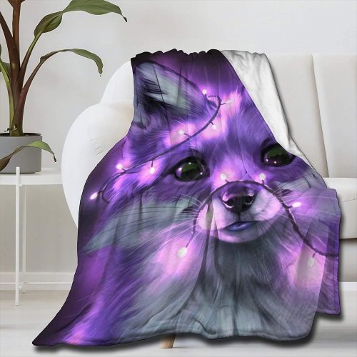 Cute Fox Print Blanket