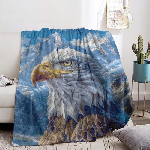Mountain Bald Eagle Blanket