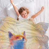 Cute Sofa Fox Print Blanket