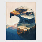 Cozy Eagle Print Blanket
