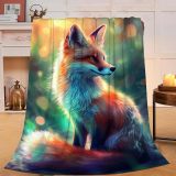 Kids Fox Plush Blanket