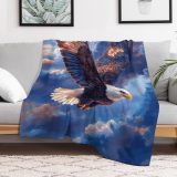 Bald Eagle Flying Blanket
