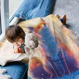 Cute Sofa Fox Print Blanket