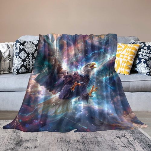 Galaxy Bald Eagle Blanket