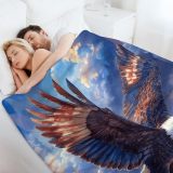 Bald Eagle Flying Blanket