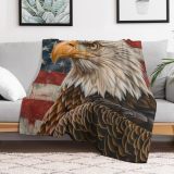 American Eagle Flag Soft Blanket