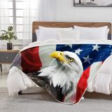 Flag American Eagle Printed Blanket