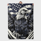 Kids Cartoon Eagle Flag Blanket