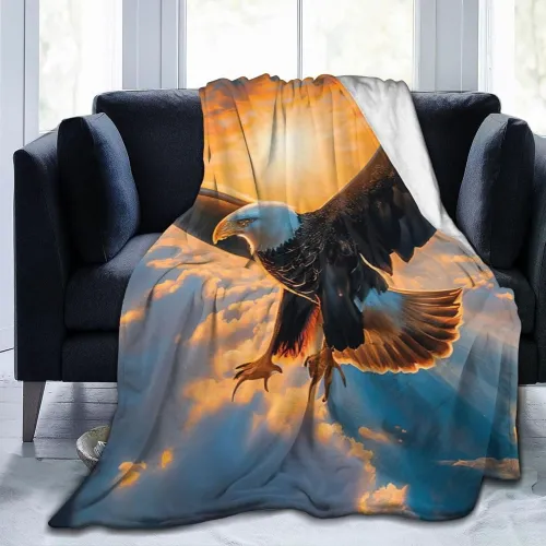 Bald Eagle Flannel Blanket