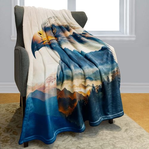 Cozy Eagle Print Blanket
