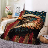 Vintage Eagle Flag Blanket
