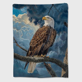Wild Bald Eagle Print Blanket