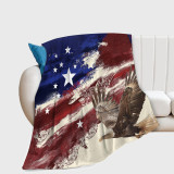Bald Eagle Flag Printed Blanket