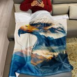 Cozy Eagle Print Blanket