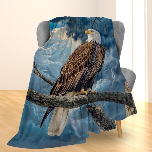 Wild Bald Eagle Print Blanket