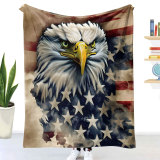 Eagle Flag Printed Blanket