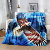 Flag Eagle Printed Blanket