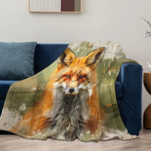 Fox Fleece Blanket