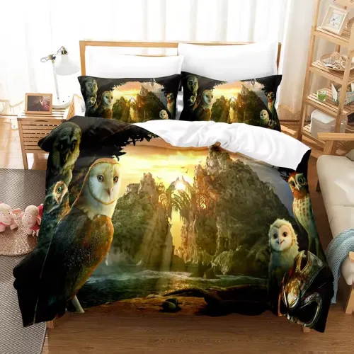 Owl Kingdom Print Bed Set