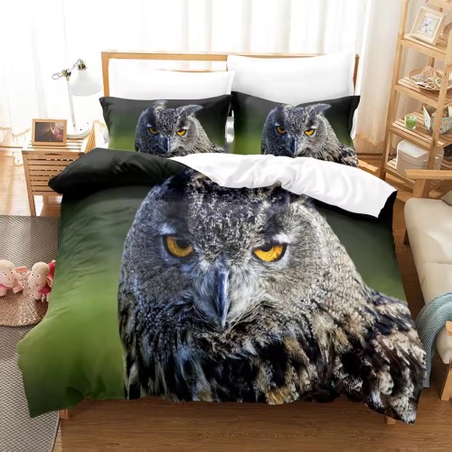 Owl Print Bed Set