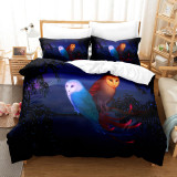 Owl Couples Print Bed Set