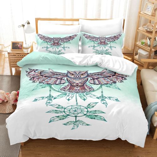 Owl Dreamcatcher Print Bed Set