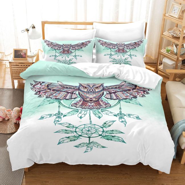 Owl Dreamcatcher Print Bed Set