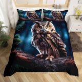 3D Owl Print Bed Set