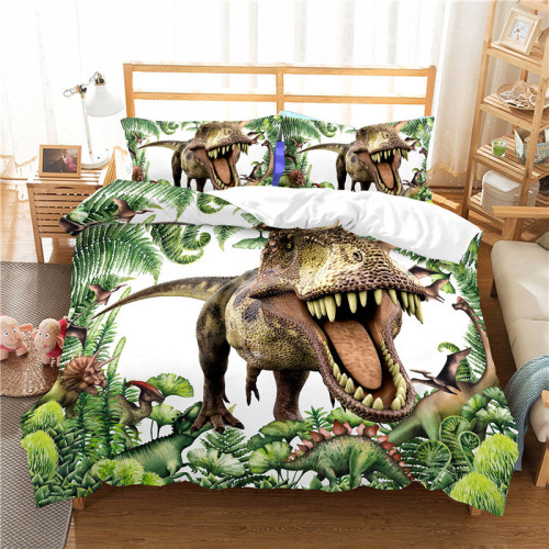 T-Rex Dinosaur Print Bed Set